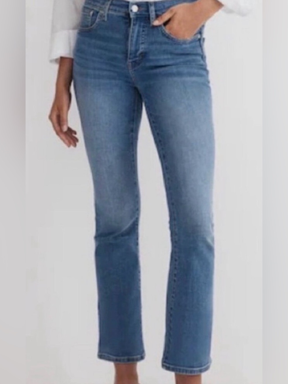 Madewell Mid-Rise Kick Out Jeans Blue Medium Wash Size 29
